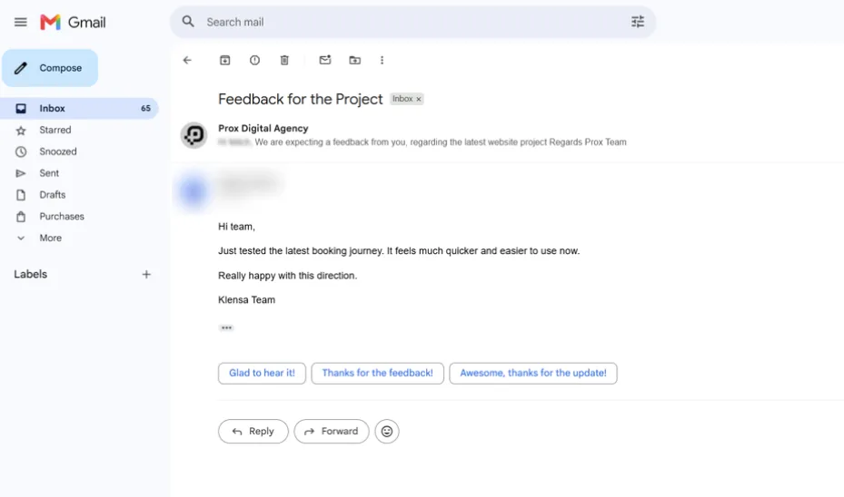 Client Messages Screen Shots