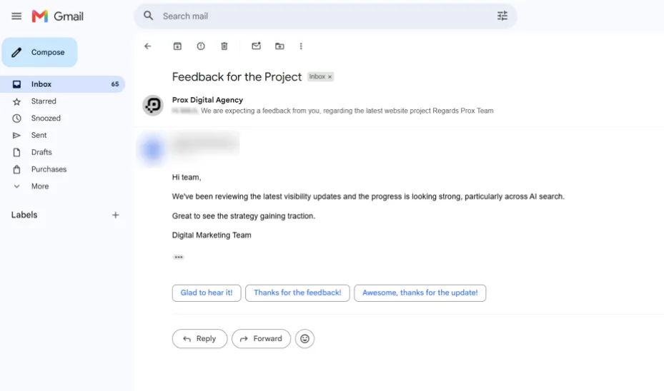 Client Messages Screen Shots