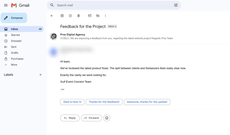 Client Messages Screen Shots