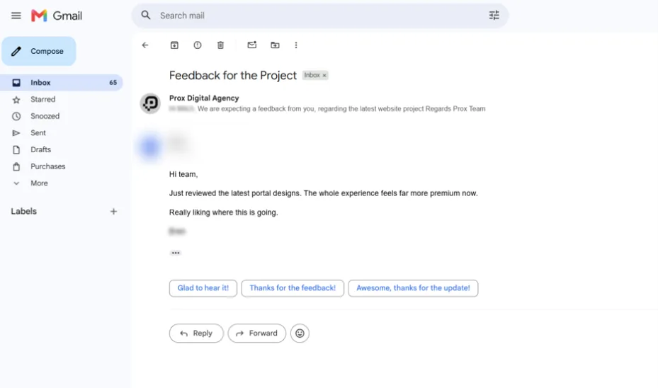 Client Messages Screen Shots