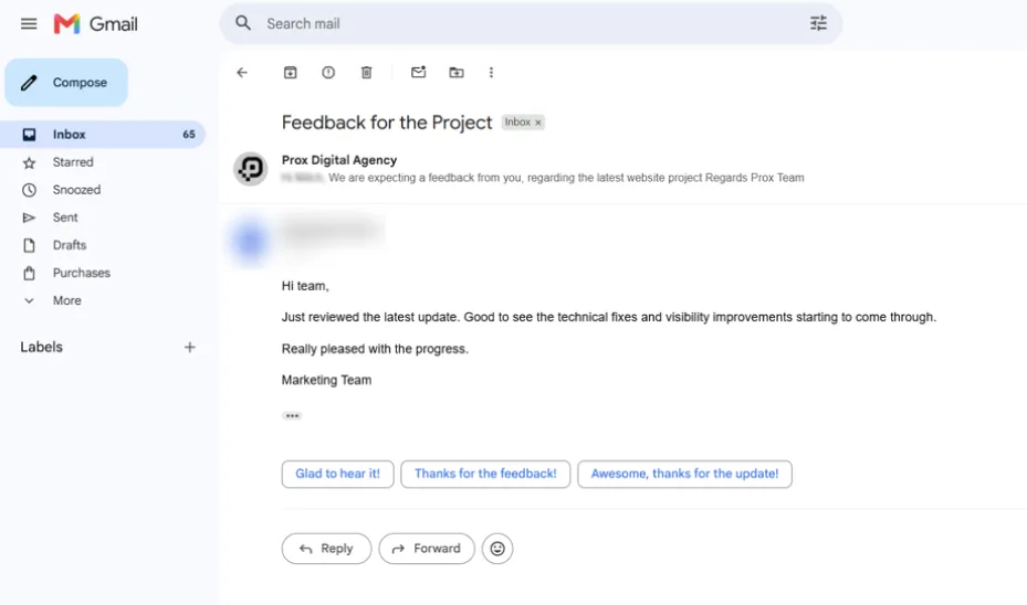 Client Messages Screen Shots