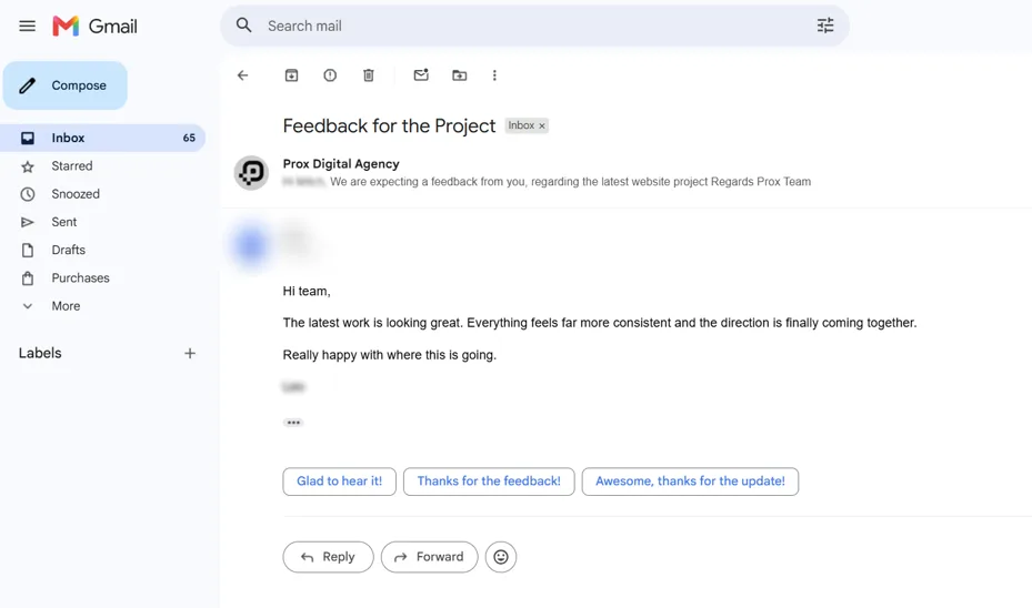 Client Messages Screen Shots