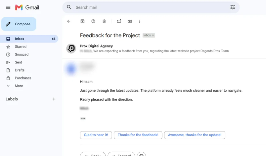 Client Messages Screen Shots